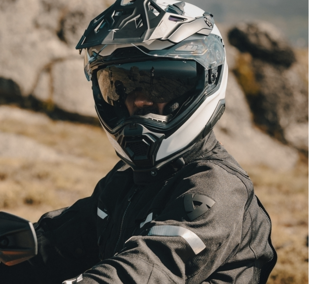 NEXX X.WED3 ADVENTURE HELMET PLAIN WHITE